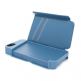 Plastic Wallet Case - поликарбонатов кейс с отделение за банкноти за iPhone 5S, iPhone 5 (син) thumbnail 3